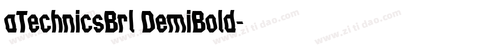 aTechnicsBrl DemiBold字体转换